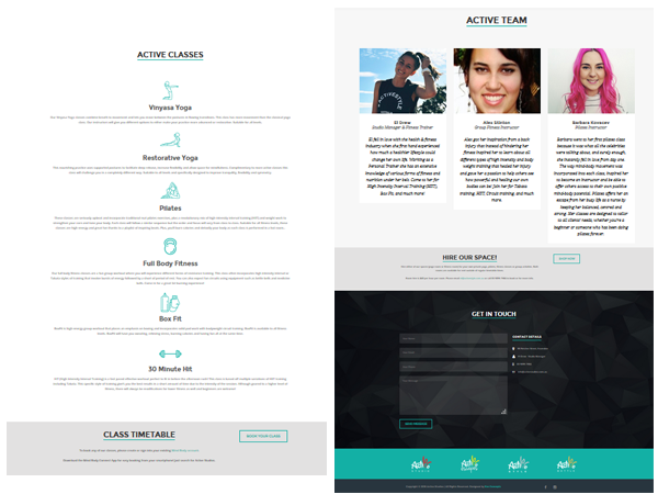 Web design, Active Studio, Eve Concepts