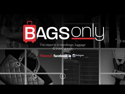 Bags Only web design, social media and marketing material